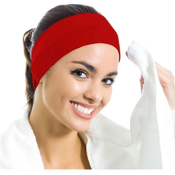 10 pc Headband Set Red - Picture 2 of 5